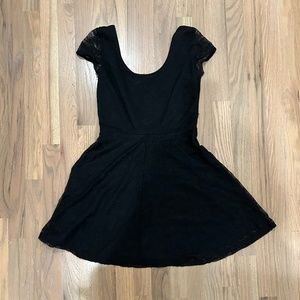 Black lace dress